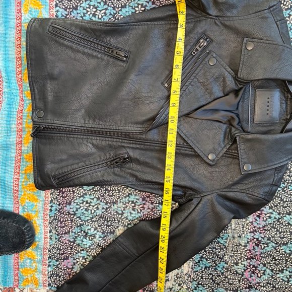 Blank NYC leather like motorcycle jacket NWOT - Picture 13 of 13